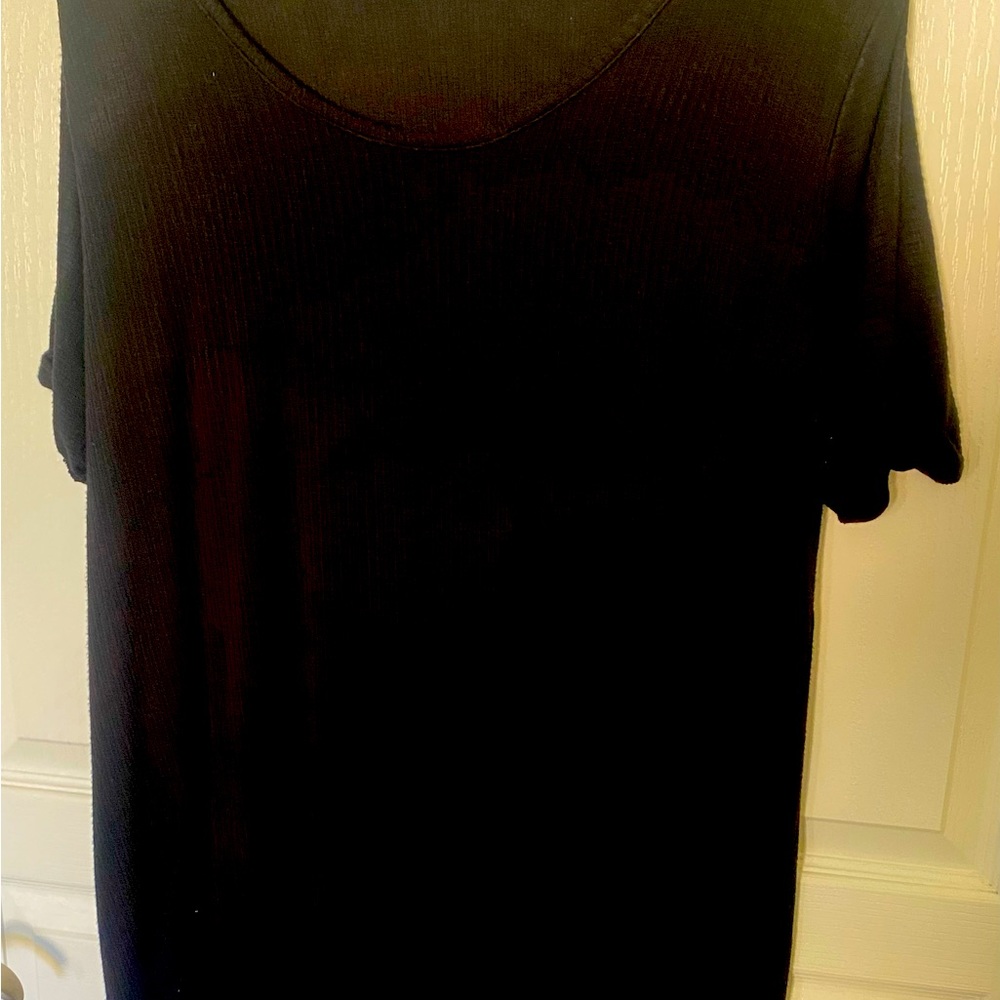 SOFT SURROUNDING Tunic women Extra Large short sleeve Knit Ribbed
